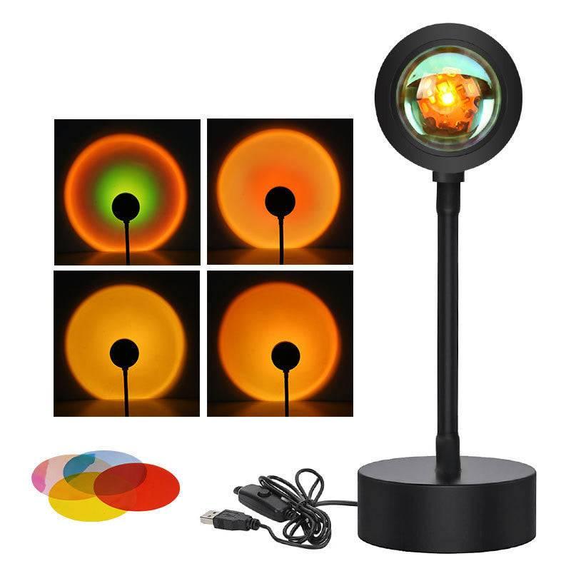 Sunset Projection Lamp Sunset Projector Night Light Wall Decoration Lighting - Crafted Home