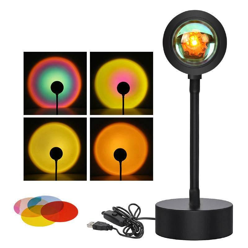 Sunset Projection Lamp Sunset Projector Night Light Wall Decoration Lighting - Crafted Home