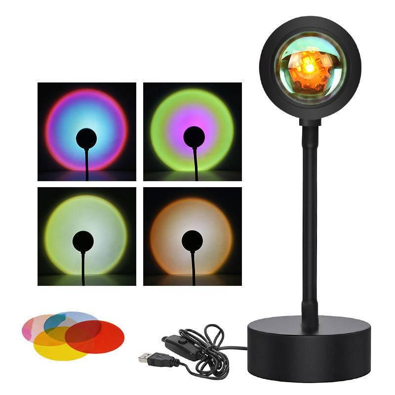 Sunset Projection Lamp Sunset Projector Night Light Wall Decoration Lighting - Crafted Home
