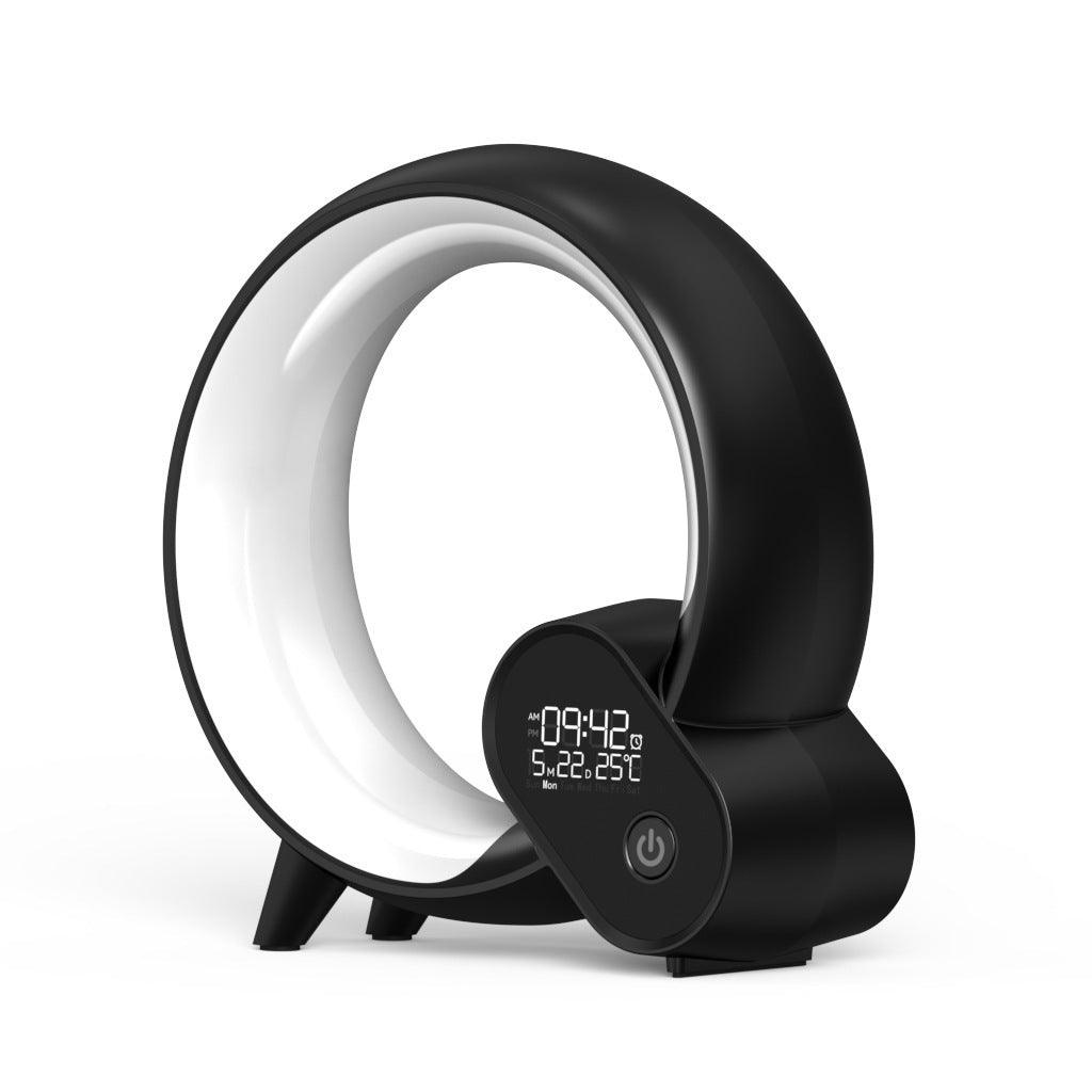 light analog sunrise digital display alarm clock bluetooth