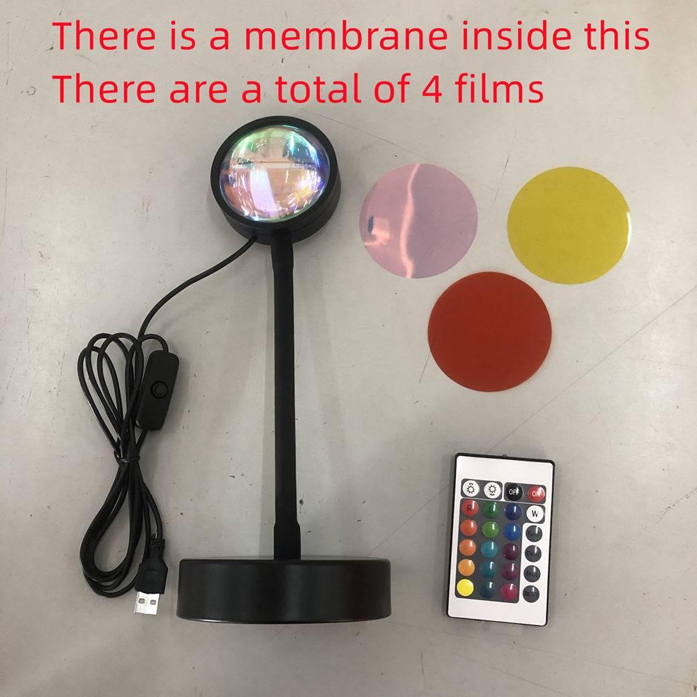 Sunset Projection Lamp Sunset Projector Night Light Wall Decoration Lighting - Crafted Home