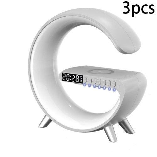 New Intelligent G Shaped LED Lamp Bluetooth Speake Wireless Charger Atmosphere Lamp App Control For Bedroom Home Decor - Crafted Home