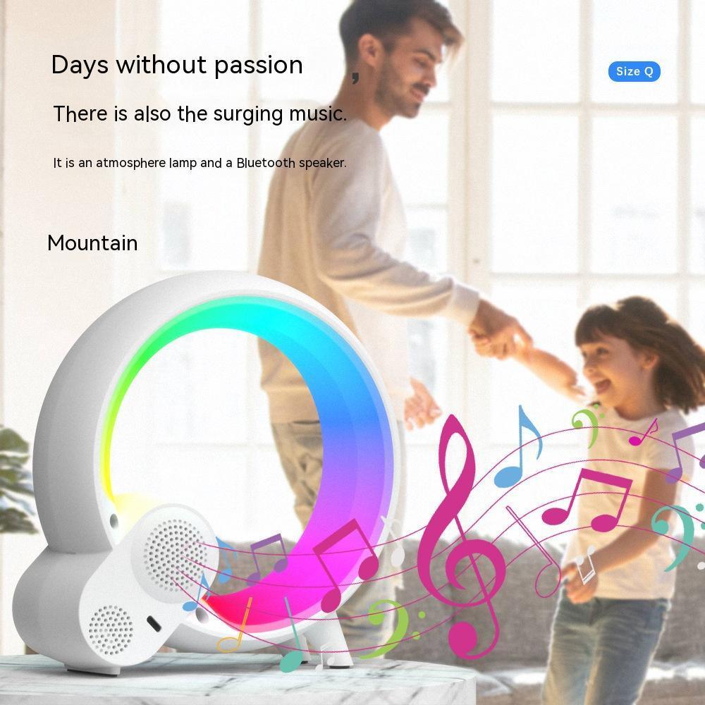 light analog sunrise digital display alarm clock bluetooth