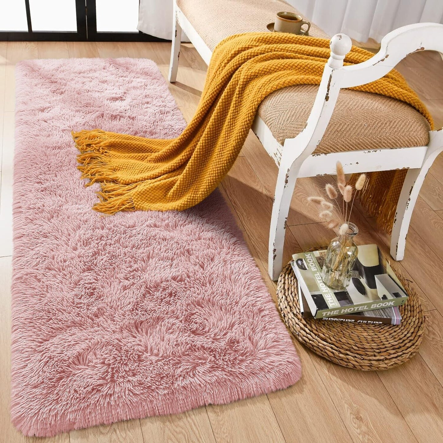 Large Shaggy Area Rug anti Slip Floor Mat Fluffy Carpets for Bedroom Living Room