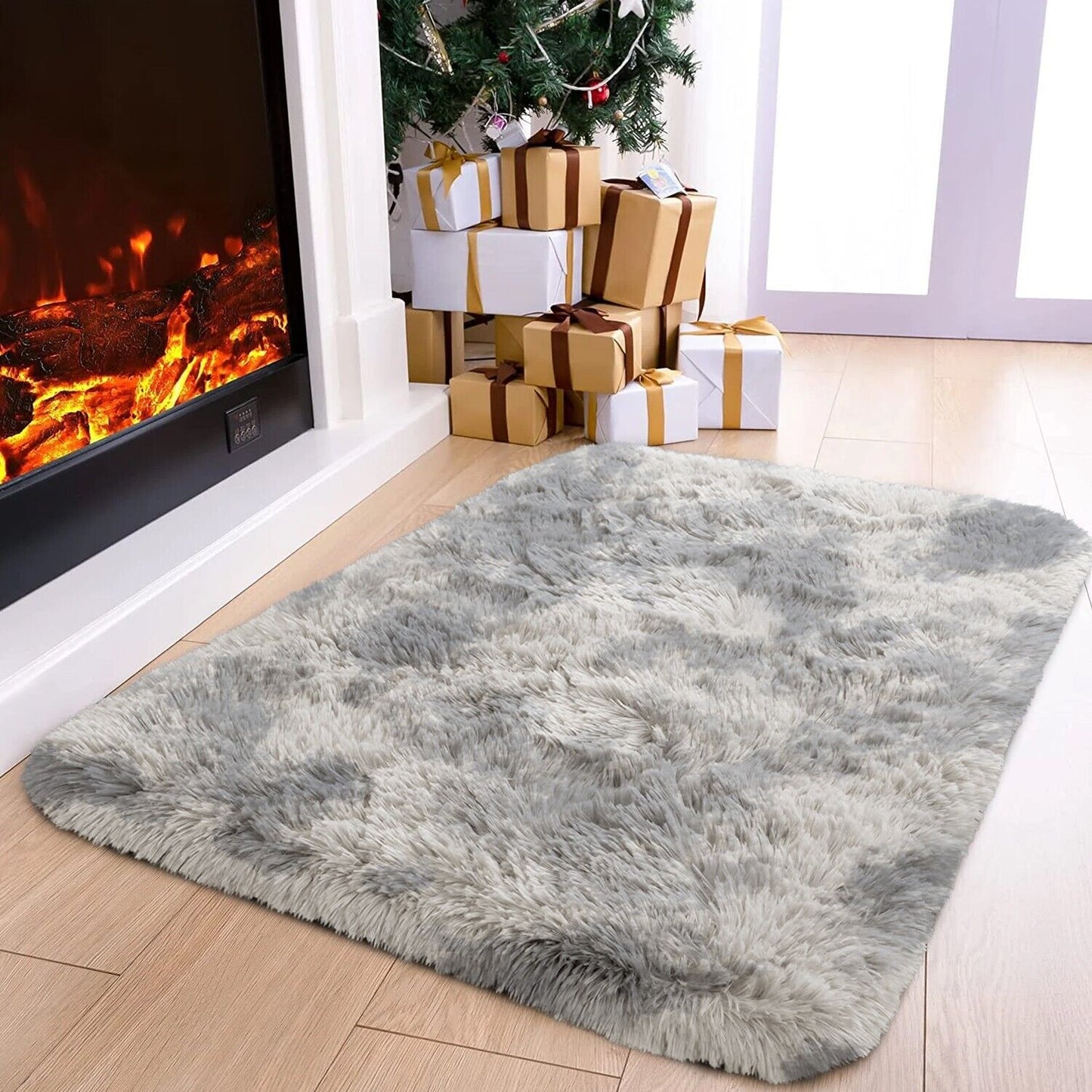 Large Shaggy Area Rug anti Slip Floor Mat Fluffy Carpets for Bedroom Living Room