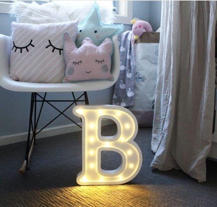 HOME IMPROVEMENT - LED ALPHABET NIGHT LIGHT - Crafted Home