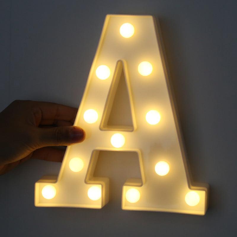 HOME IMPROVEMENT - LED ALPHABET NIGHT LIGHT - Crafted Home