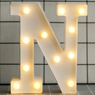 HOME IMPROVEMENT - LED ALPHABET NIGHT LIGHT - Crafted Home