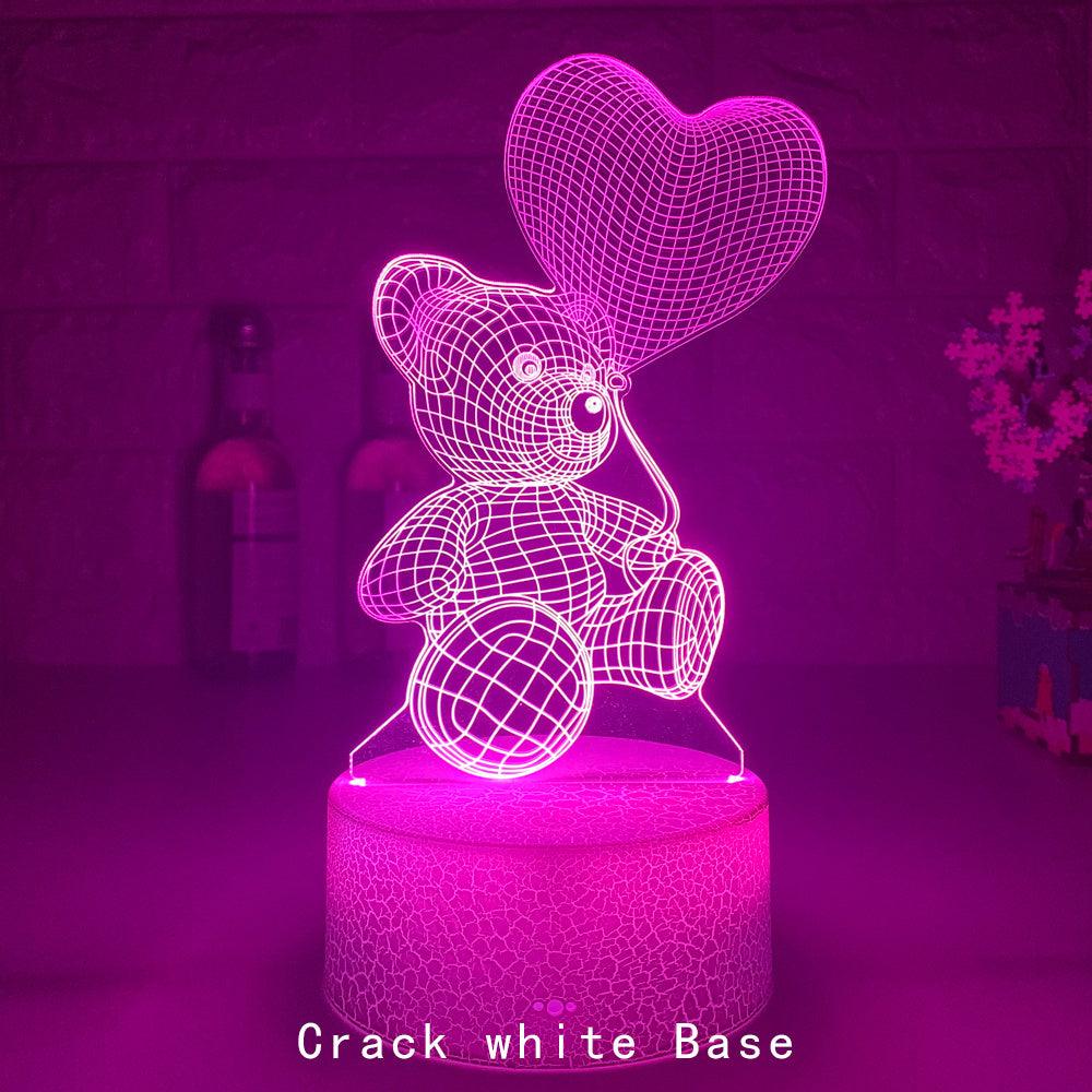 3D Visual effect teddy bear lamp