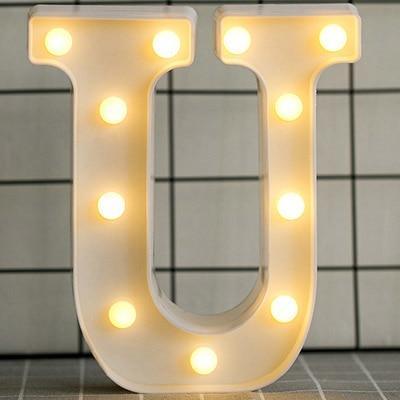 HOME IMPROVEMENT - LED ALPHABET NIGHT LIGHT - Crafted Home