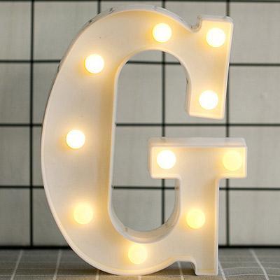 HOME IMPROVEMENT - LED ALPHABET NIGHT LIGHT - Crafted Home