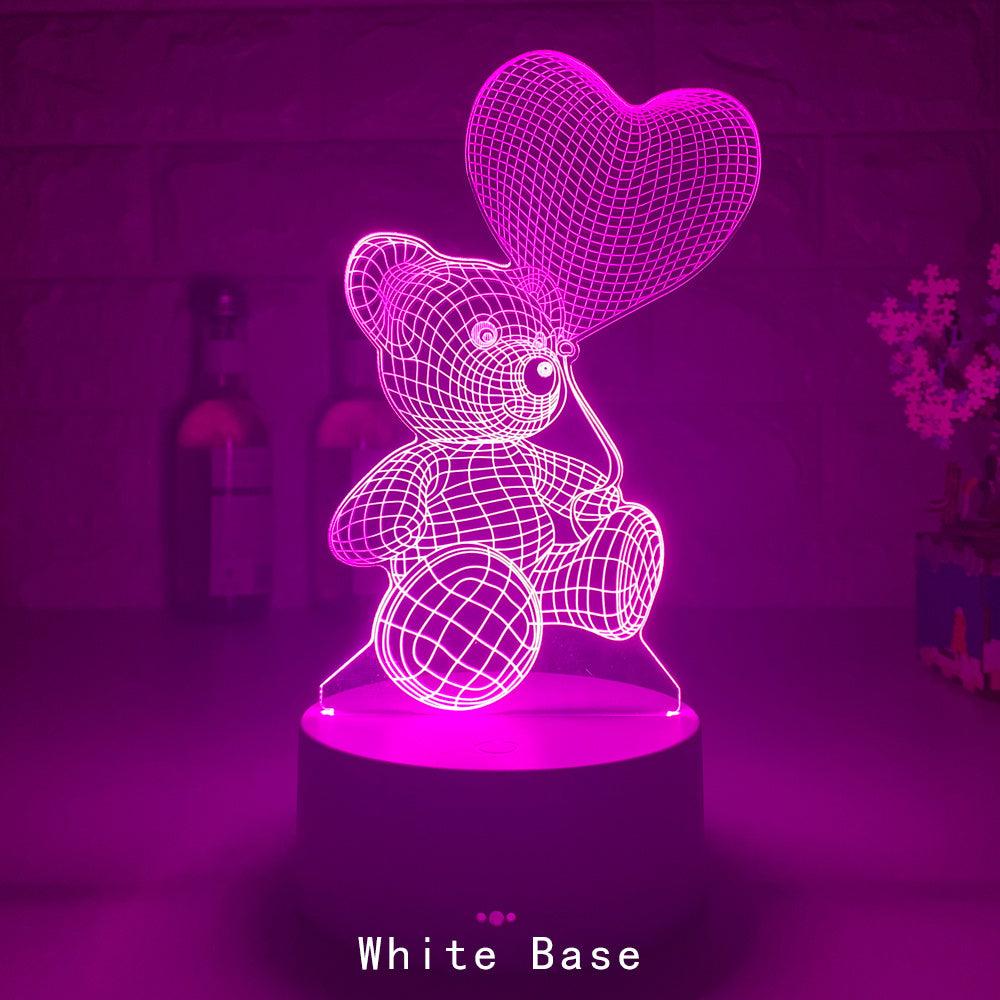 3D Visual effect teddy bear lamp