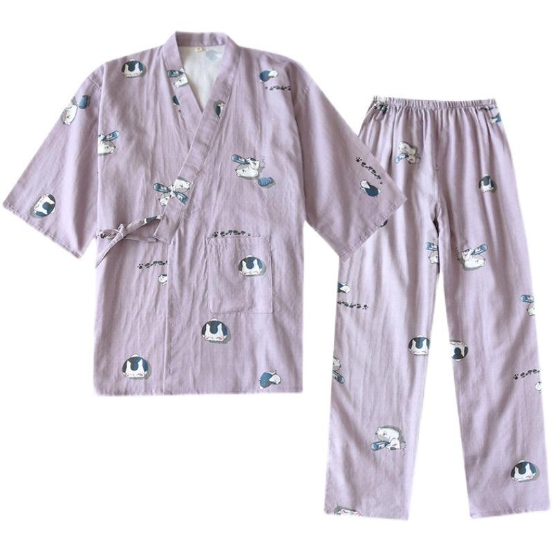 Home Improvement Couples Loose Cotton Thin Homewear Set - Crafted Home