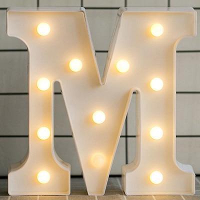 HOME IMPROVEMENT - LED ALPHABET NIGHT LIGHT - Crafted Home