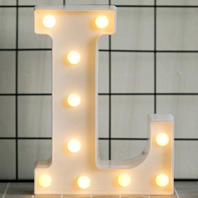 HOME IMPROVEMENT - LED ALPHABET NIGHT LIGHT - Crafted Home