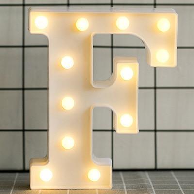 HOME IMPROVEMENT - LED ALPHABET NIGHT LIGHT - Crafted Home