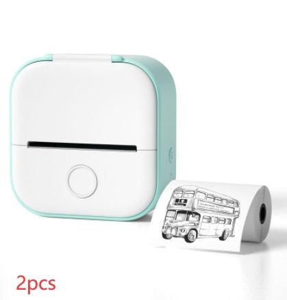 Portable Mini Thermal Label Printer Home Photo Printer Student Wrong Question Printer Bluetooth Mini Label Printer Price Tag - Crafted Home