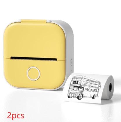 Portable Mini Thermal Label Printer Home Photo Printer Student Wrong Question Printer Bluetooth Mini Label Printer Price Tag - Crafted Home