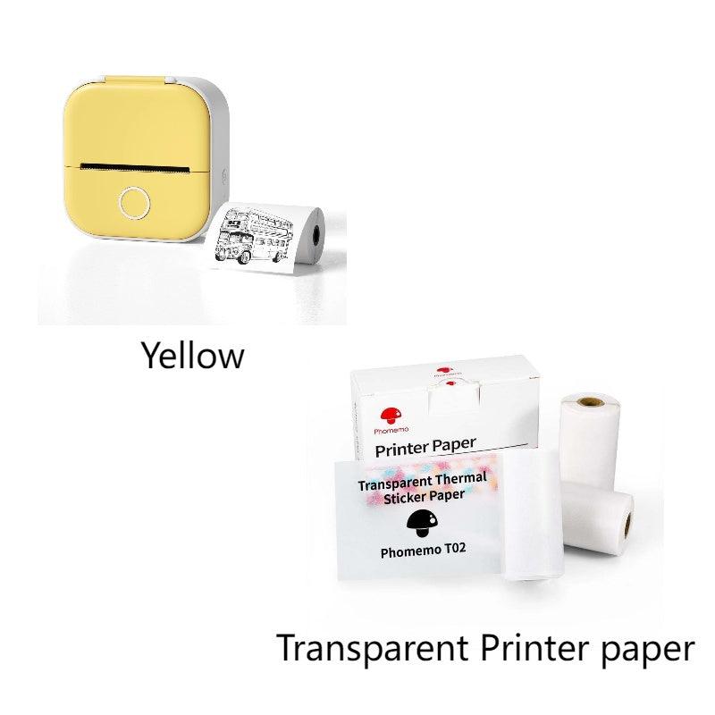 Portable Mini Thermal Label Printer Home Photo Printer Student Wrong Question Printer Bluetooth Mini Label Printer Price Tag - Crafted Home