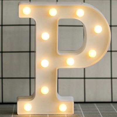 HOME IMPROVEMENT - LED ALPHABET NIGHT LIGHT - Crafted Home