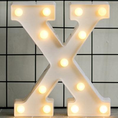 HOME IMPROVEMENT - LED ALPHABET NIGHT LIGHT - Crafted Home