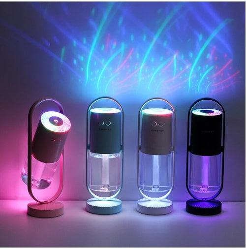 Magic Shadow USB Air Humidifier For Home With Projection Night Lights Ultrasonic Car Mist Maker Mini Office Air Purifier - Crafted Home