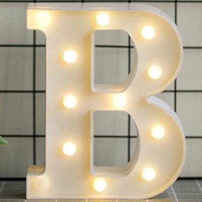 HOME IMPROVEMENT - LED ALPHABET NIGHT LIGHT - Crafted Home