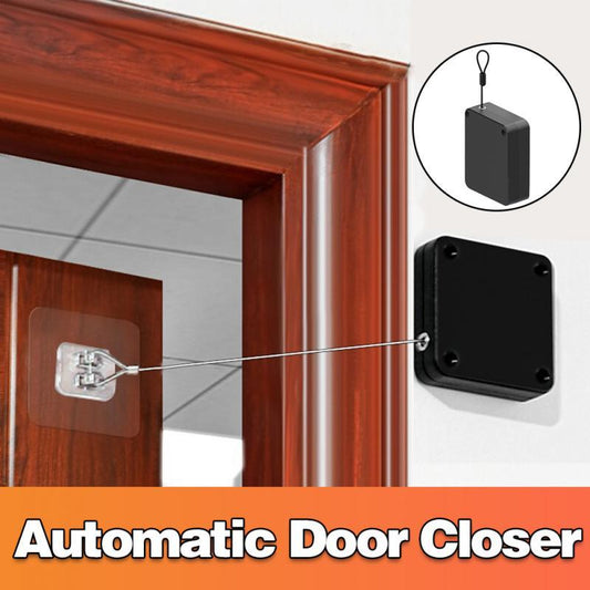 Small Size Electric Automatic Sensor Door Closer Punch-free Adjustable Surface Door Stopper Automatically Close Door Bracket Closer Home Improvement - Crafted Home