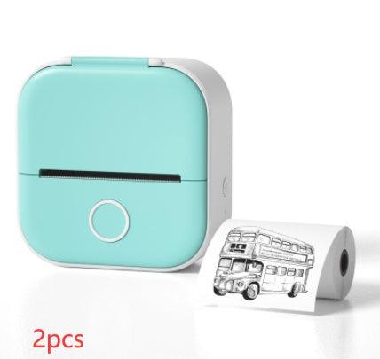 Portable Mini Thermal Label Printer Home Photo Printer Student Wrong Question Printer Bluetooth Mini Label Printer Price Tag - Crafted Home