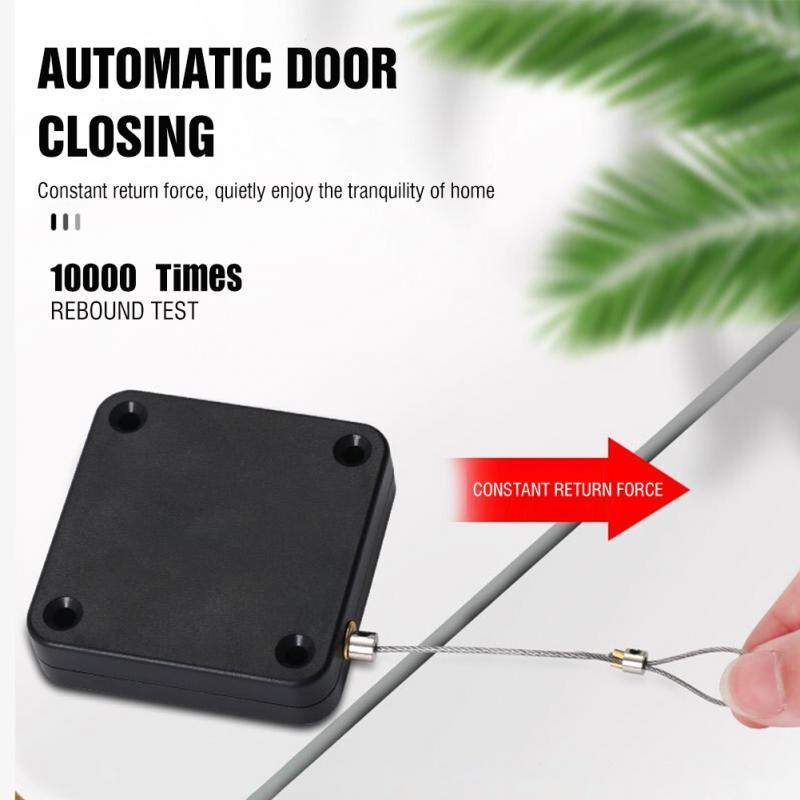 Small Size Electric Automatic Sensor Door Closer Punch-free Adjustable Surface Door Stopper Automatically Close Door Bracket Closer Home Improvement - Crafted Home