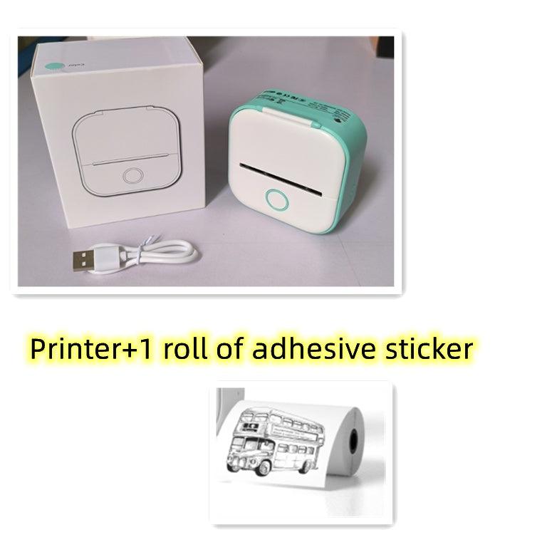 Portable Mini Thermal Label Printer Home Photo Printer Student Wrong Question Printer Bluetooth Mini Label Printer Price Tag - Crafted Home