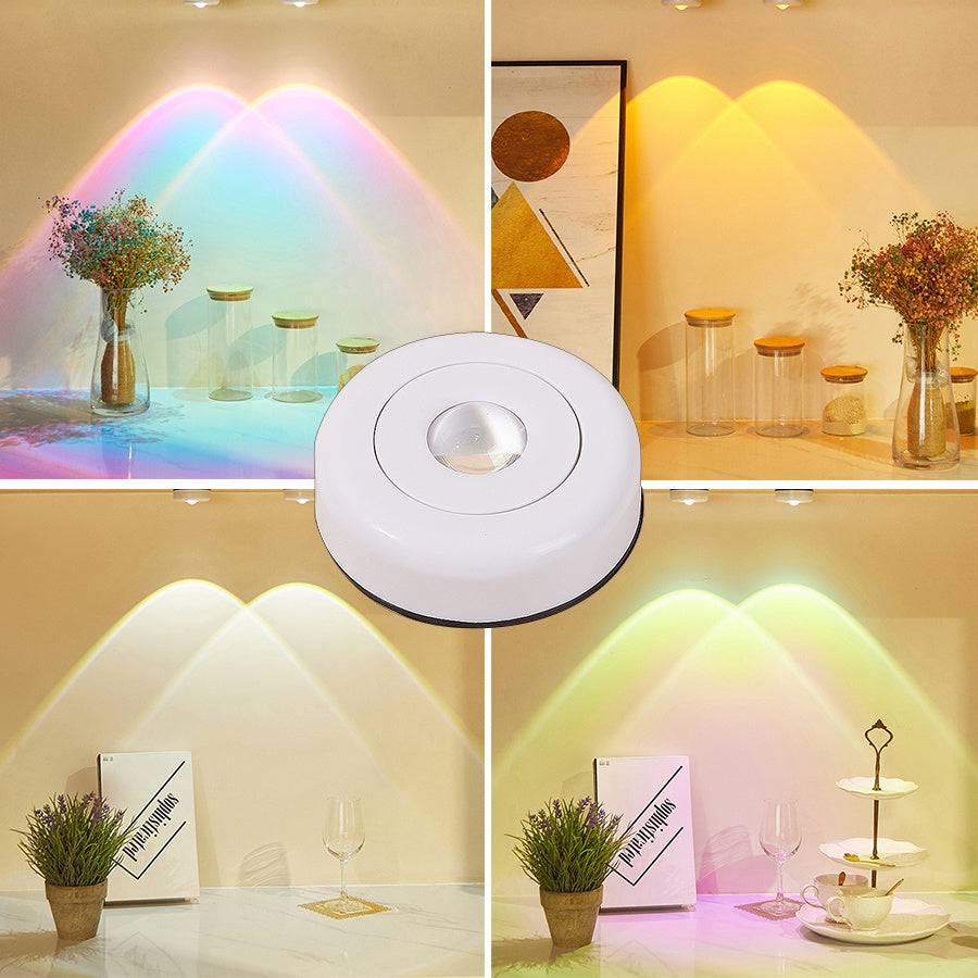 Led Lights Wireless Closet Kitchen Lights Under Furniture Battery Powered Sunset Nightlight Wall Lamp Bedroom Decoration Cabinet - Crafted Home