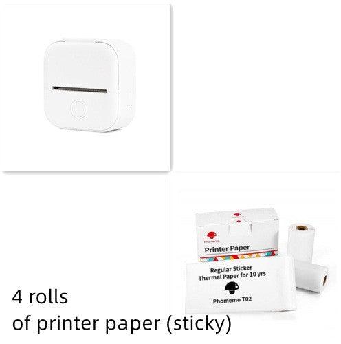 Portable Mini Thermal Label Printer Home Photo Printer Student Wrong Question Printer Bluetooth Mini Label Printer Price Tag - Crafted Home