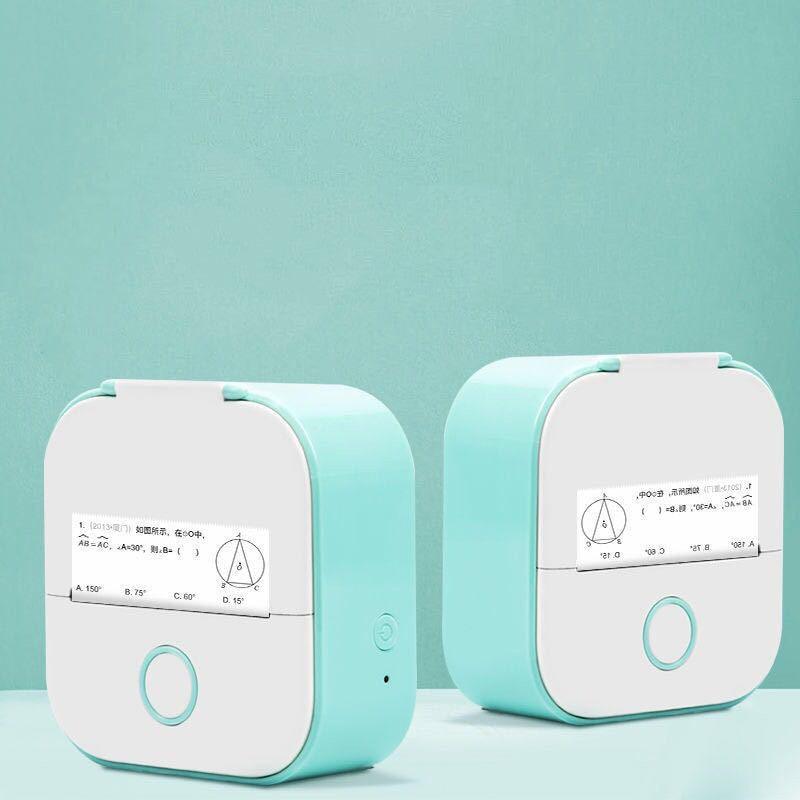 Portable Mini Thermal Label Printer Home Photo Printer Student Wrong Question Printer Bluetooth Mini Label Printer Price Tag - Crafted Home