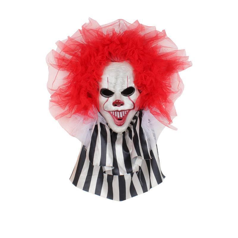 Halloween Horror Clown Wreath Door Hanging Wreath Decoration Wall Hanging Clown Ghost Festival Halloween Party Supplies Home Decor - Crafted Home