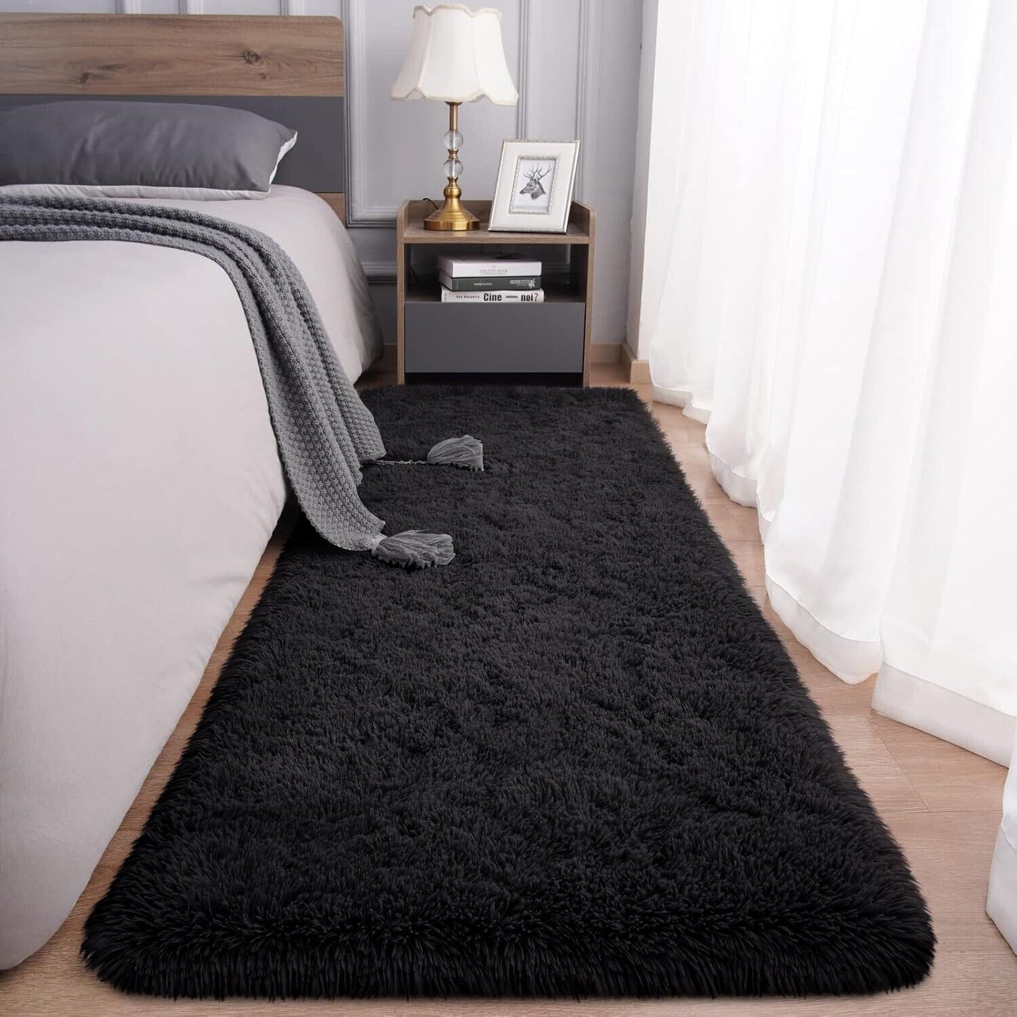 Large Shaggy Area Rug anti Slip Floor Mat Fluffy Carpets for Bedroom Living Room