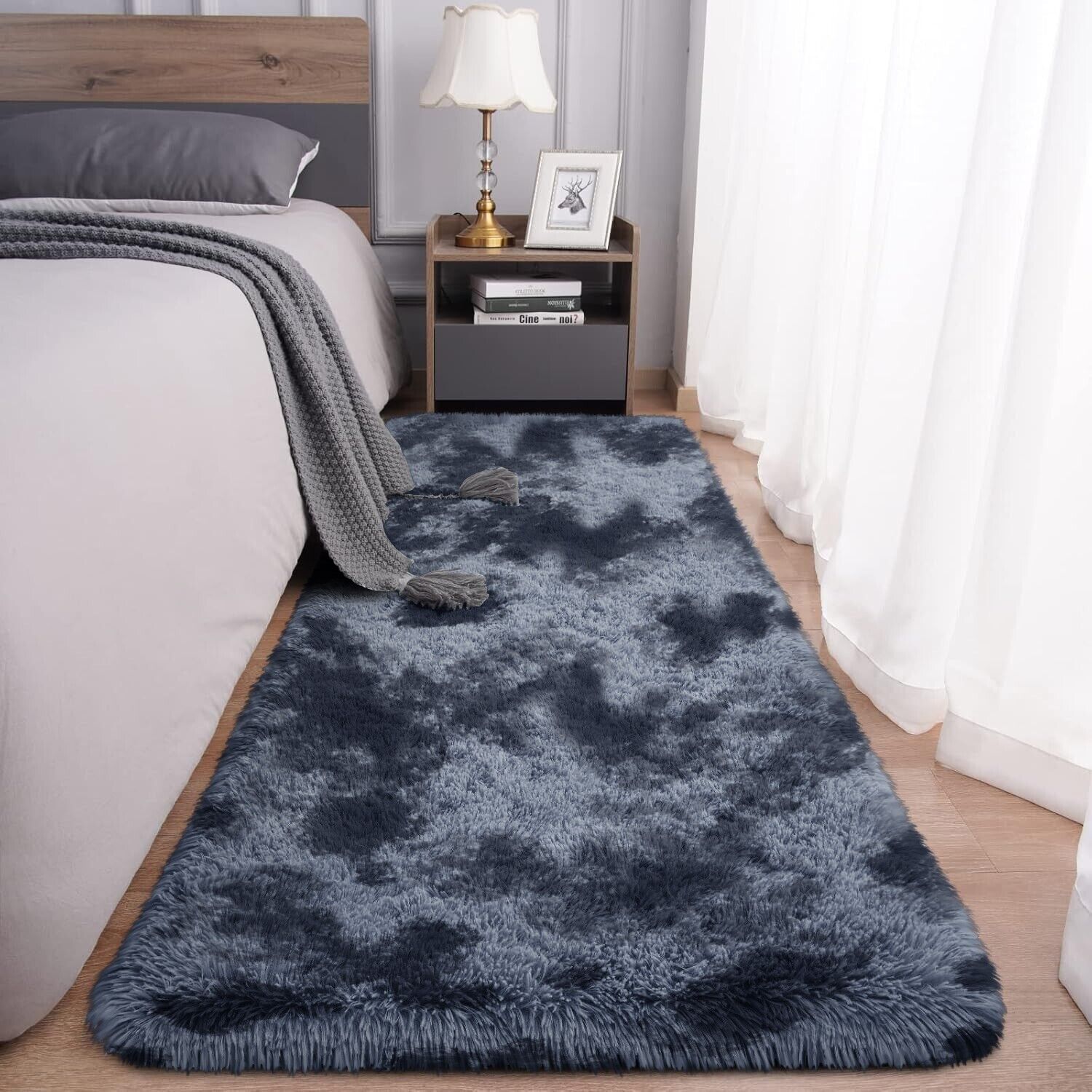Large Shaggy Area Rug anti Slip Floor Mat Fluffy Carpets for Bedroom Living Room