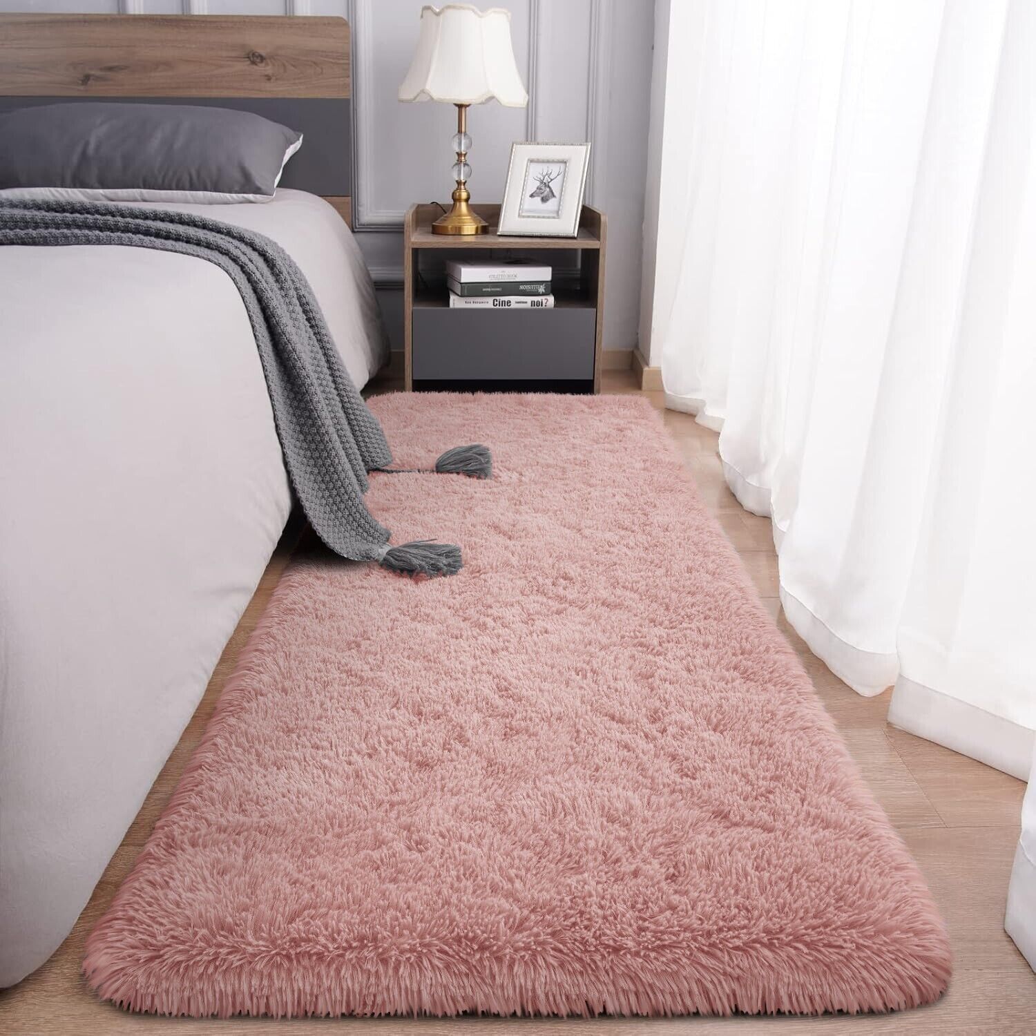 Large Shaggy Area Rug anti Slip Floor Mat Fluffy Carpets for Bedroom Living Room
