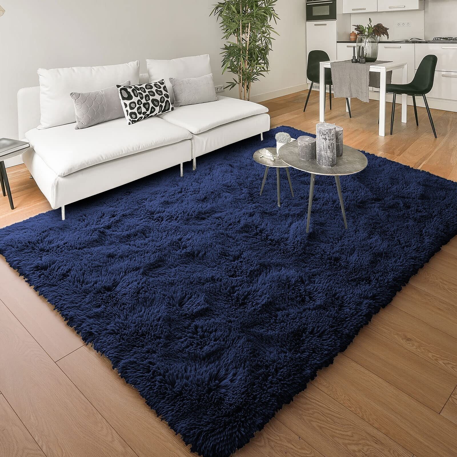 Large Shaggy Area Rug anti Slip Floor Mat Fluffy Carpets for Bedroom Living Room