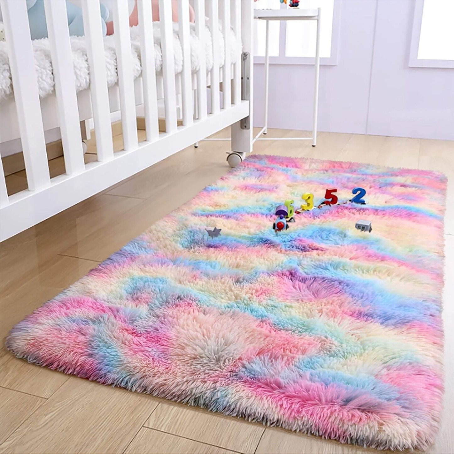 Large Shaggy Area Rug anti Slip Floor Mat Fluffy Carpets for Bedroom Living Room