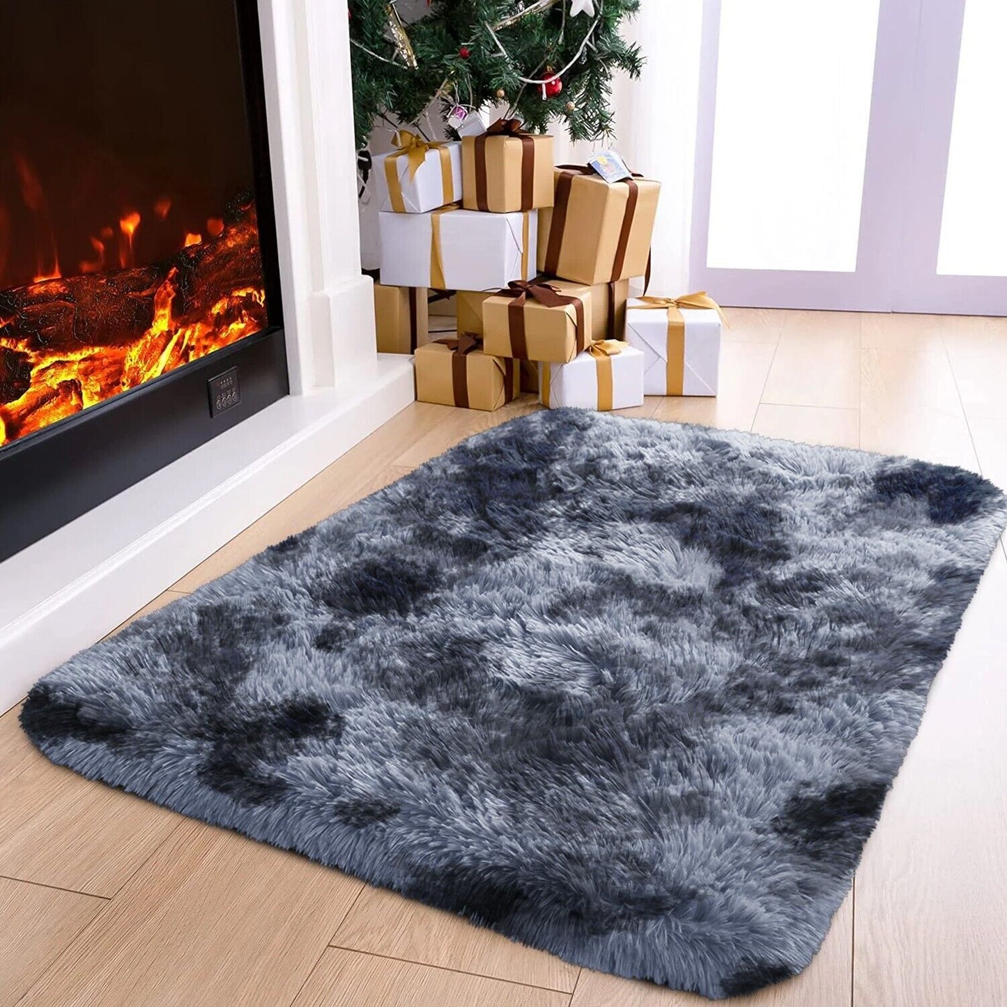 Large Shaggy Area Rug anti Slip Floor Mat Fluffy Carpets for Bedroom Living Room