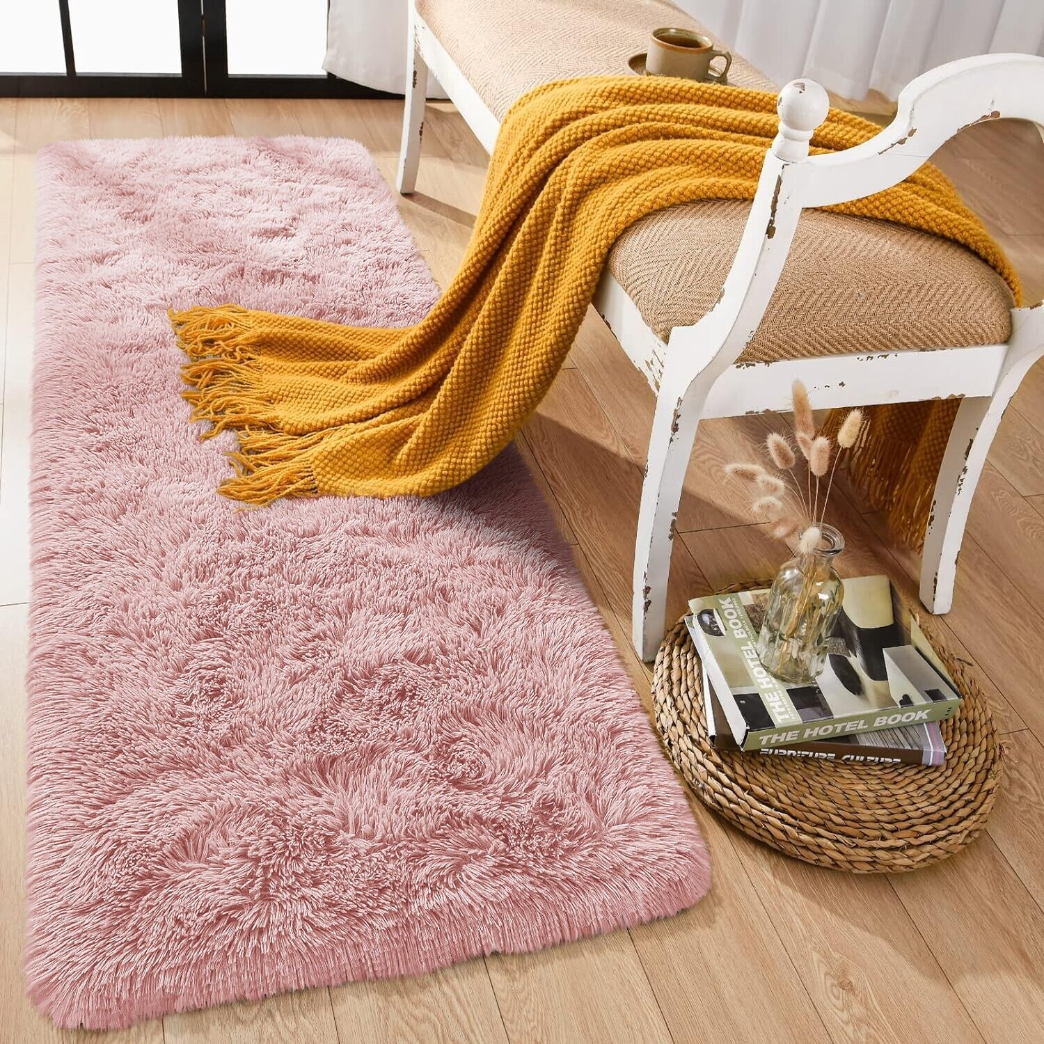 Large Shaggy Area Rug anti Slip Floor Mat Fluffy Carpets for Bedroom Living Room