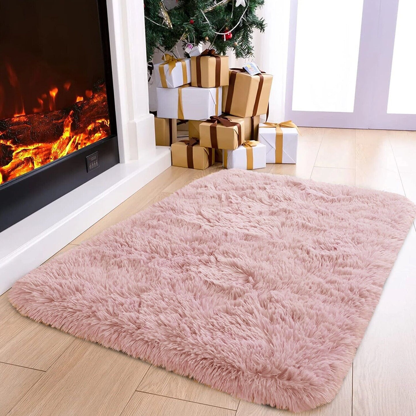 Large Shaggy Area Rug anti Slip Floor Mat Fluffy Carpets for Bedroom Living Room
