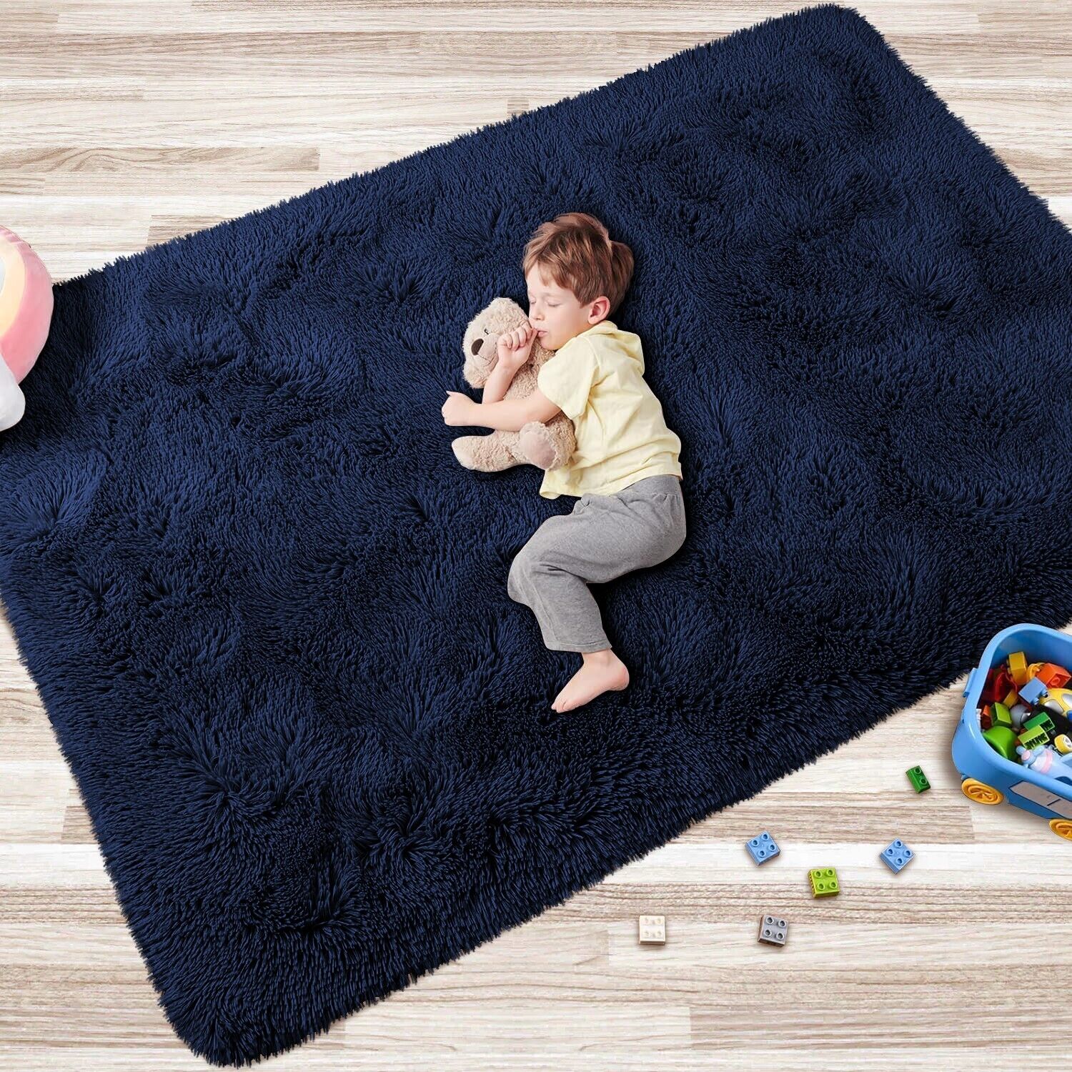 Large Shaggy Area Rug anti Slip Floor Mat Fluffy Carpets for Bedroom Living Room