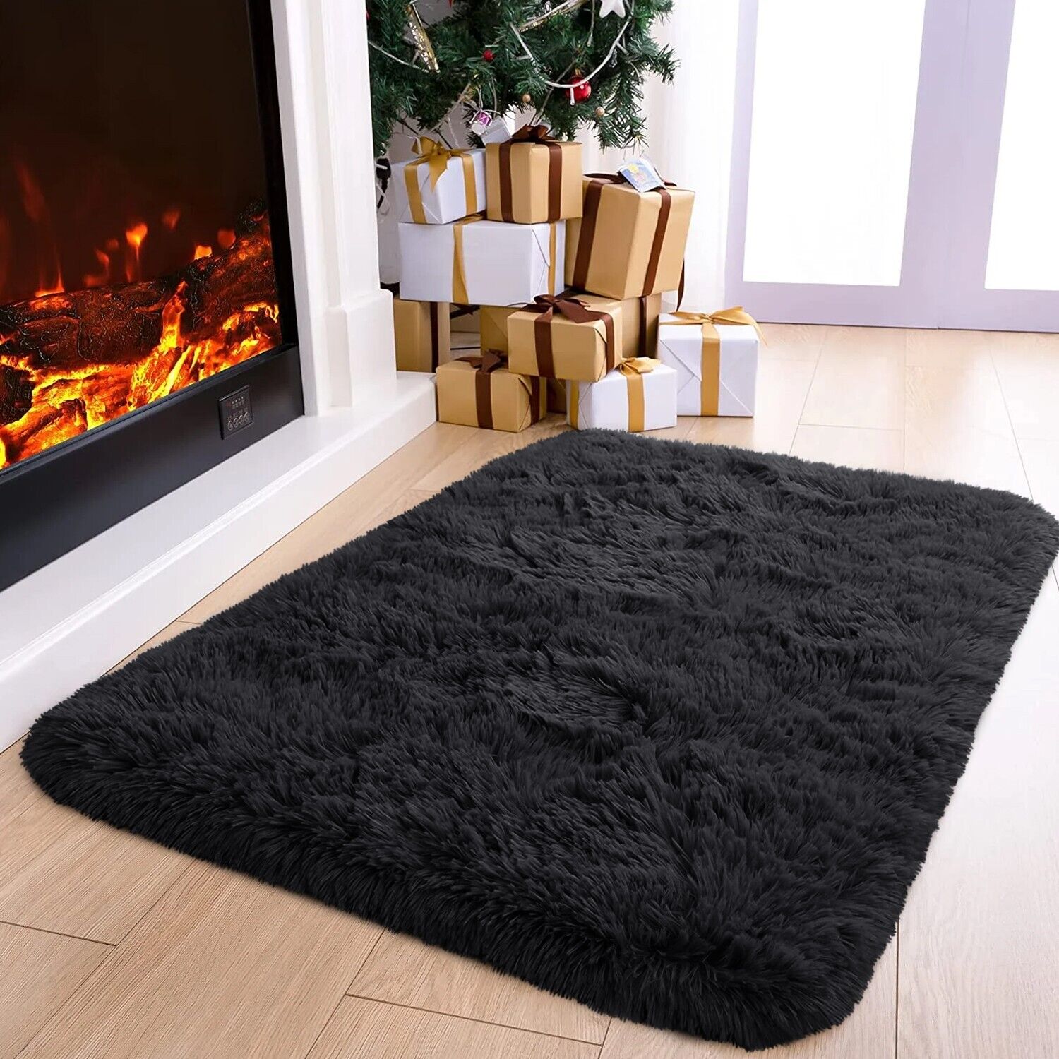 Large Shaggy Area Rug anti Slip Floor Mat Fluffy Carpets for Bedroom Living Room
