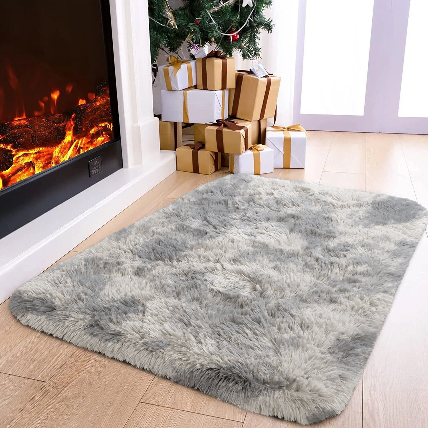Large Shaggy Area Rug anti Slip Floor Mat Fluffy Carpets for Bedroom Living Room