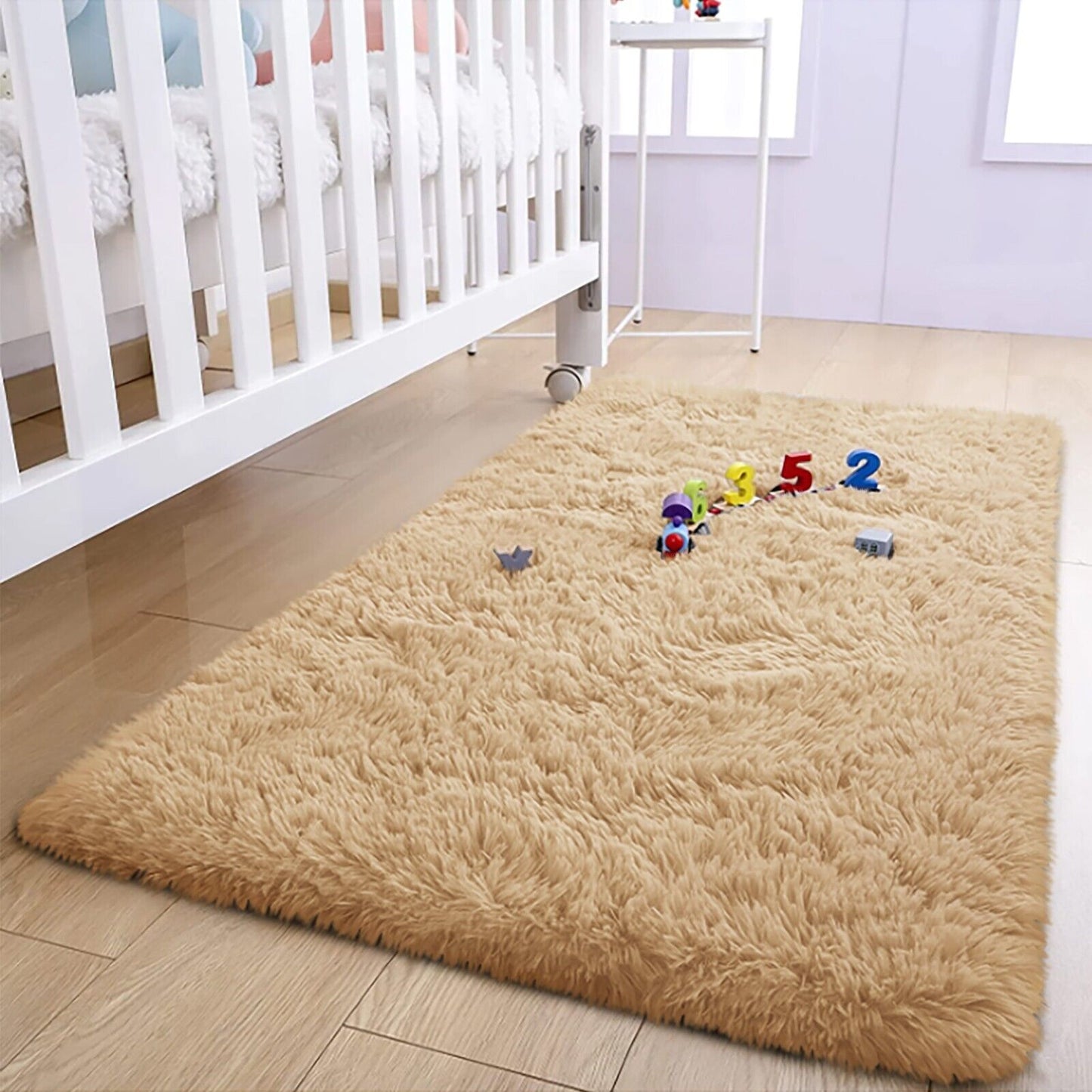 Large Shaggy Area Rug anti Slip Floor Mat Fluffy Carpets for Bedroom Living Room