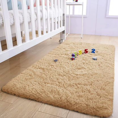 Large Shaggy Area Rug anti Slip Floor Mat Fluffy Carpets for Bedroom Living Room