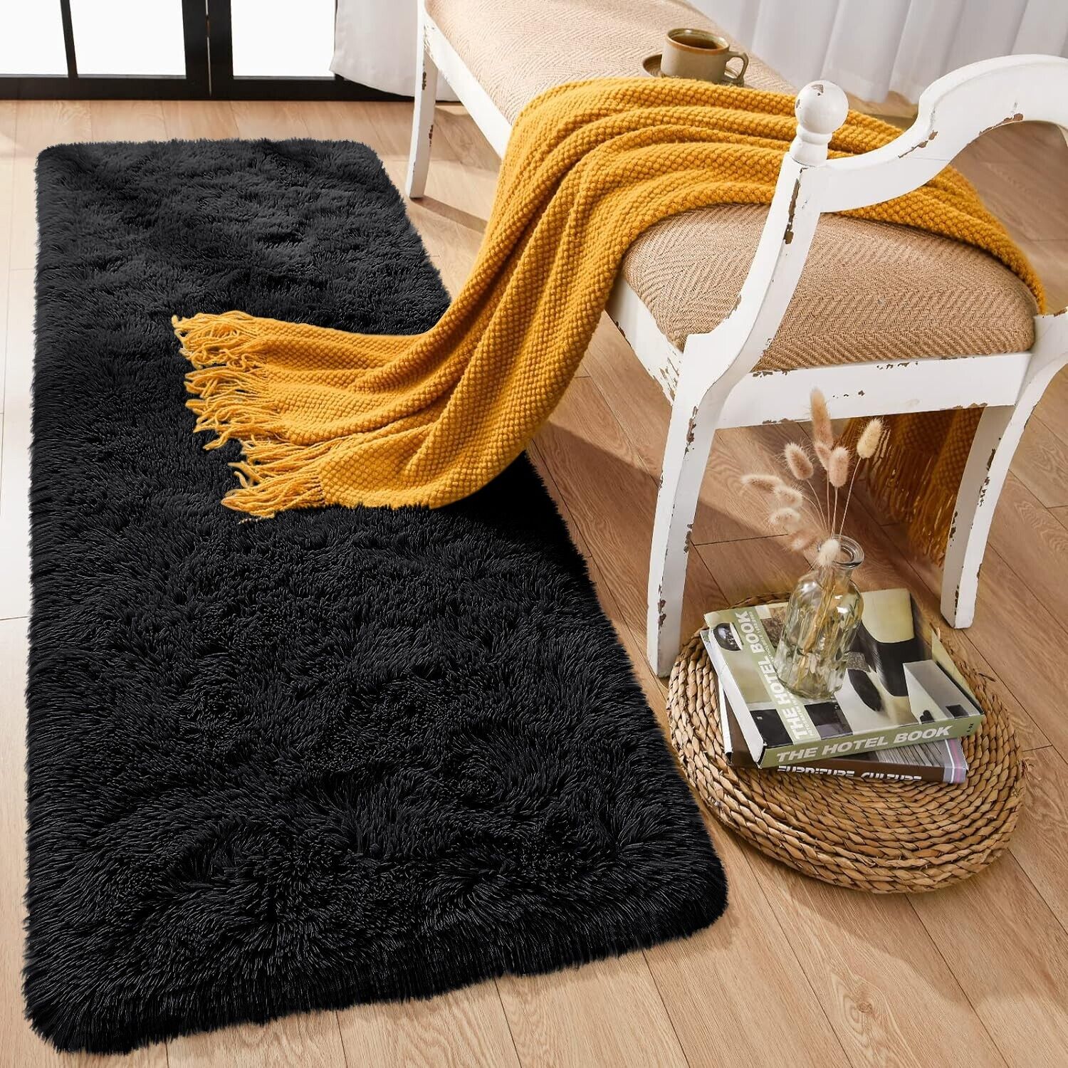 Large Shaggy Area Rug anti Slip Floor Mat Fluffy Carpets for Bedroom Living Room
