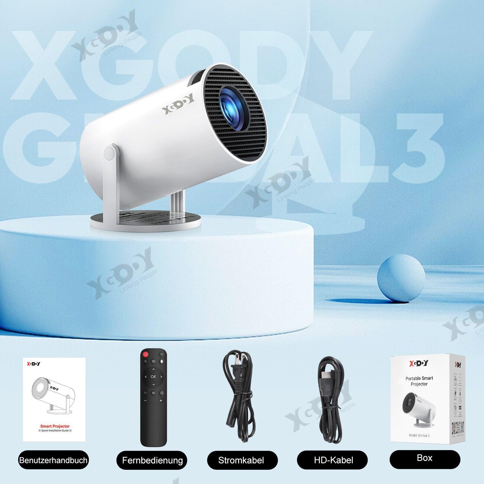 4K UHD Mini LED Projector 10000 Lumen 1080P Wifi Bluetooth Portable Home Theater